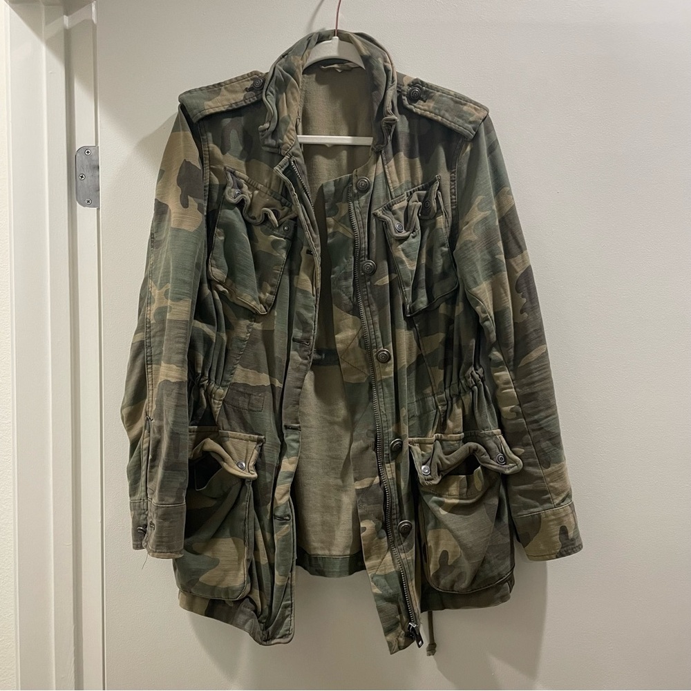 Free People Not Your Brother’s Camo Jacket - Small, oversized, utility